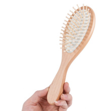 Brosse à cheveux en bois de logo professionnel personnalisé OEM logo FQ